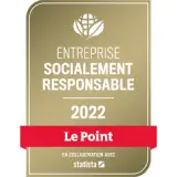 logo du palmares RSE des entreprises les plus responsables en 2023 par Le Point.jpg